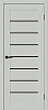 Межкомнатная дверь Браво-22 Black Shine Grey Silkwood BR5926